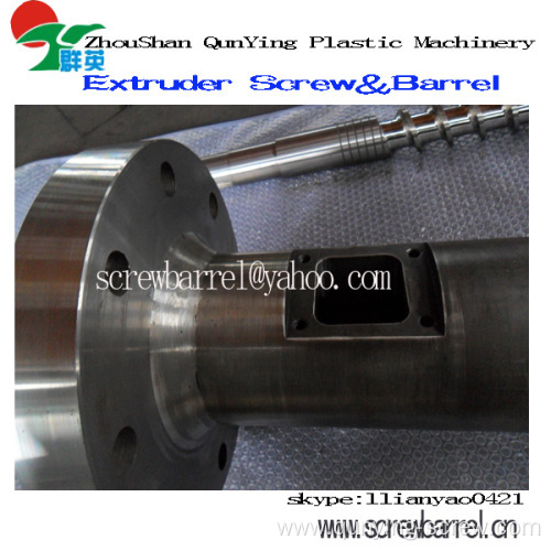 Bimetallic Single Barrel Screw For Extruder Machine 